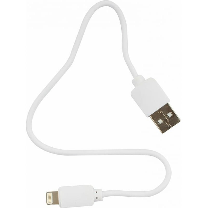 Кабель USB - Lightning, 0.3м, Гарнизон GCC-USB2-AP2-0.3M-W - фото 2