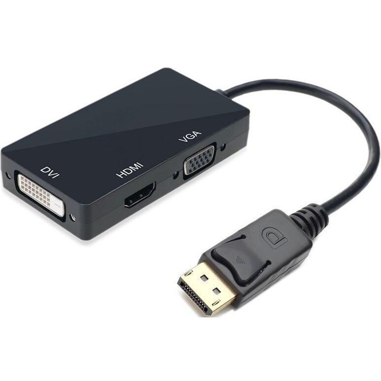 Переходник DisplayPort (M) - HDMI/DVI-I/VGA (F), Orient C309