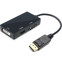 Переходник DisplayPort (M) - HDMI/DVI-I/VGA (F), Orient C309