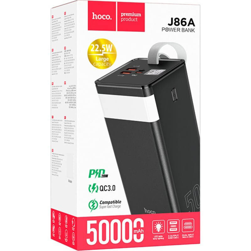 Внешний аккумулятор HOCO J86A Black - 6931474759238 - фото 3