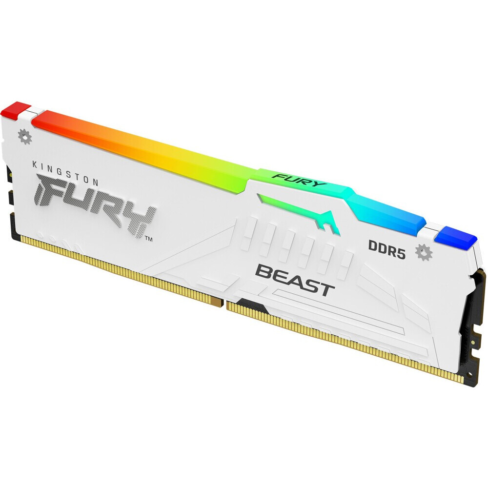 Оперативная память 16GB DDR5 5600MHz Kingston Fury Beast White RGB (KF556C36BWEA-16)