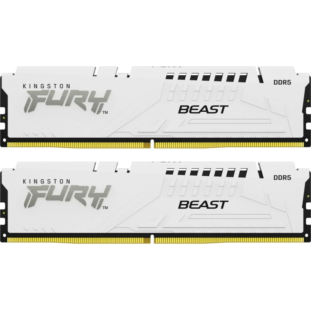 Оперативная память 32Gb DDR5 5600MHz Kingston Fury Beast White (KF556C36BWEK2-32) (2x16Gb KIT) - фото 2