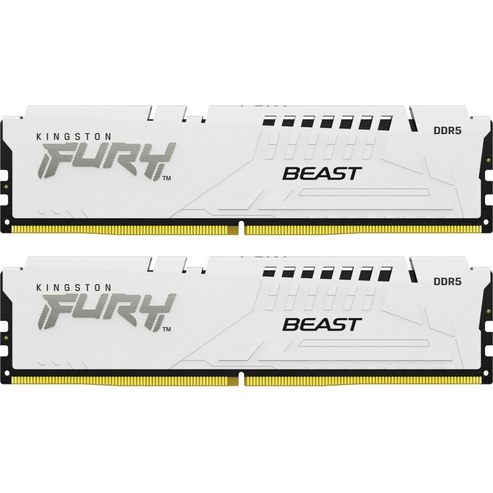 Оперативная память 32Gb DDR5 5200MHz Kingston Fury Beast White (KF552C36BWEK2-32) (2x16Gb KIT) - фото 2