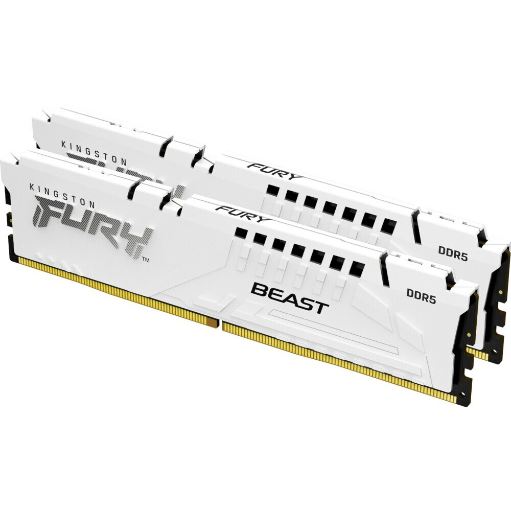 Оперативная память 64Gb DDR5 5200MHz Kingston Fury Beast White (KF552C36BWEK2-64) (2x32Gb KIT)