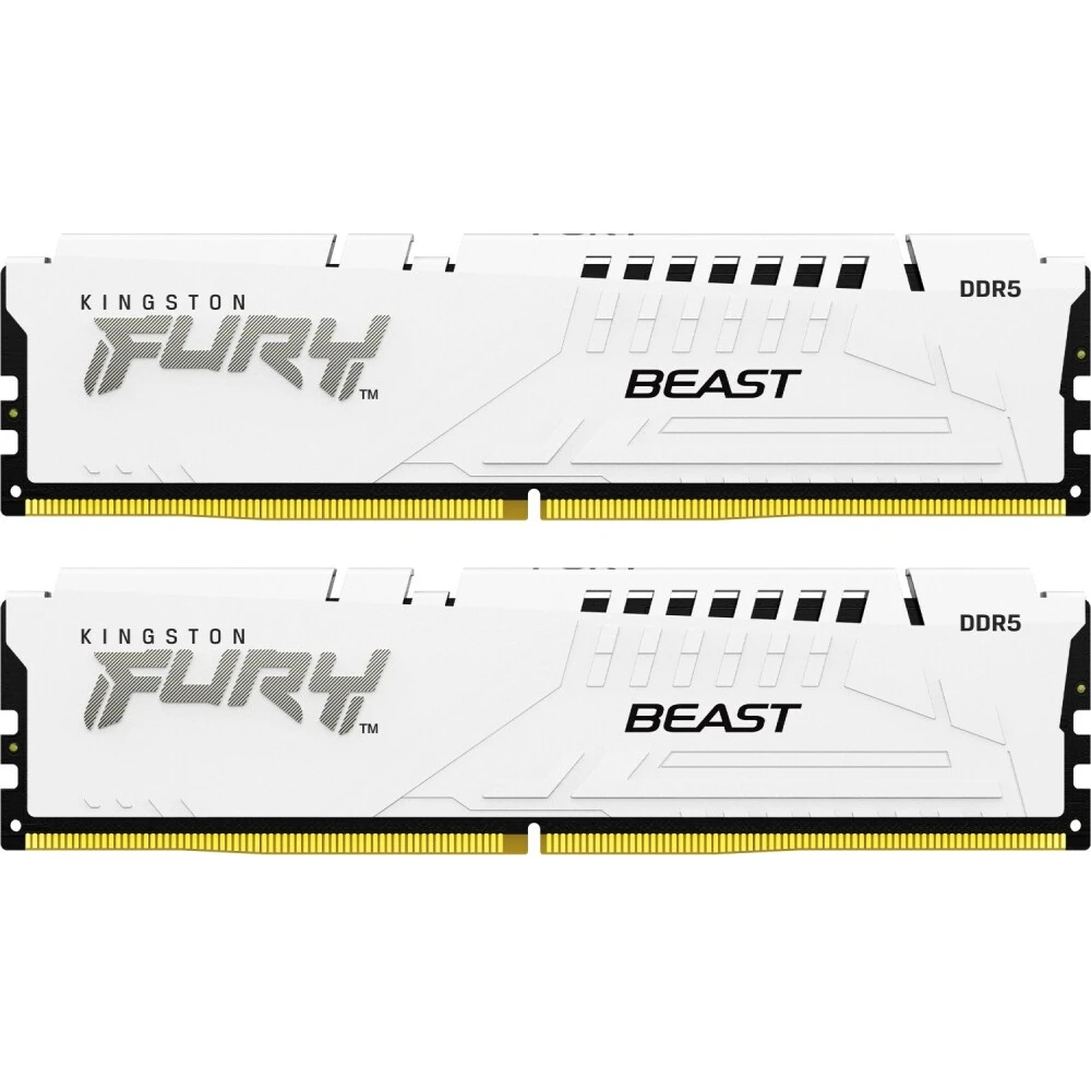 Оперативная память 64Gb DDR5 6000MHz Kingston Fury Beast White (KF560C36BWEK2-64) (2x32Gb KIT) - фото 2