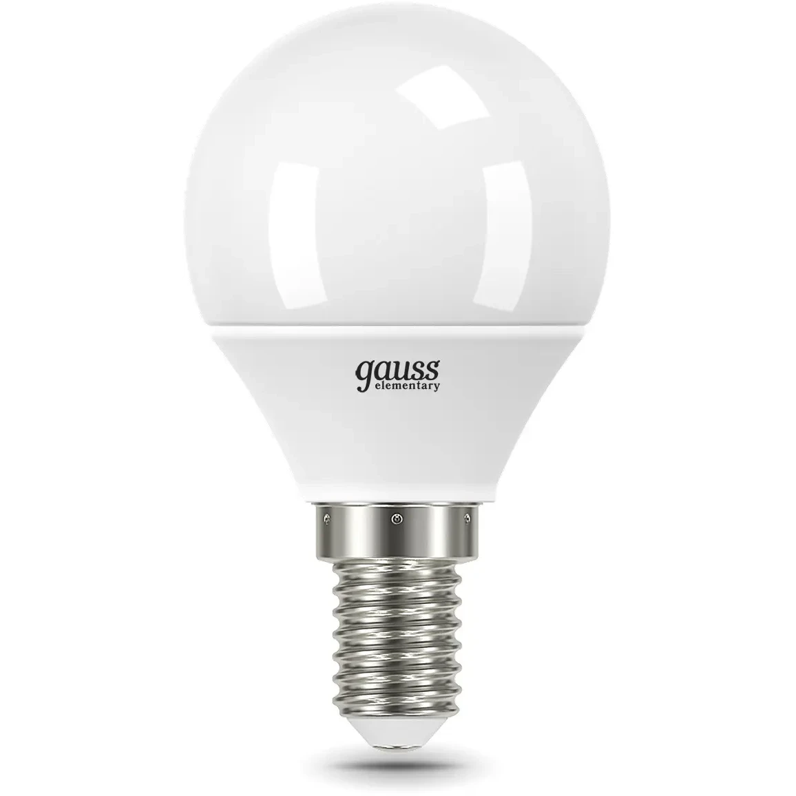 Светодиодная лампочка Gauss Elementary Шар 4100K (12 Вт, E14) 10 шт. - 53122