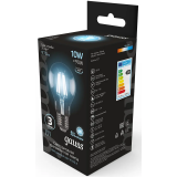 Филаментная лампочка Gauss Filament A60 4100K (10 Вт, E27) 10 шт. (102802210)