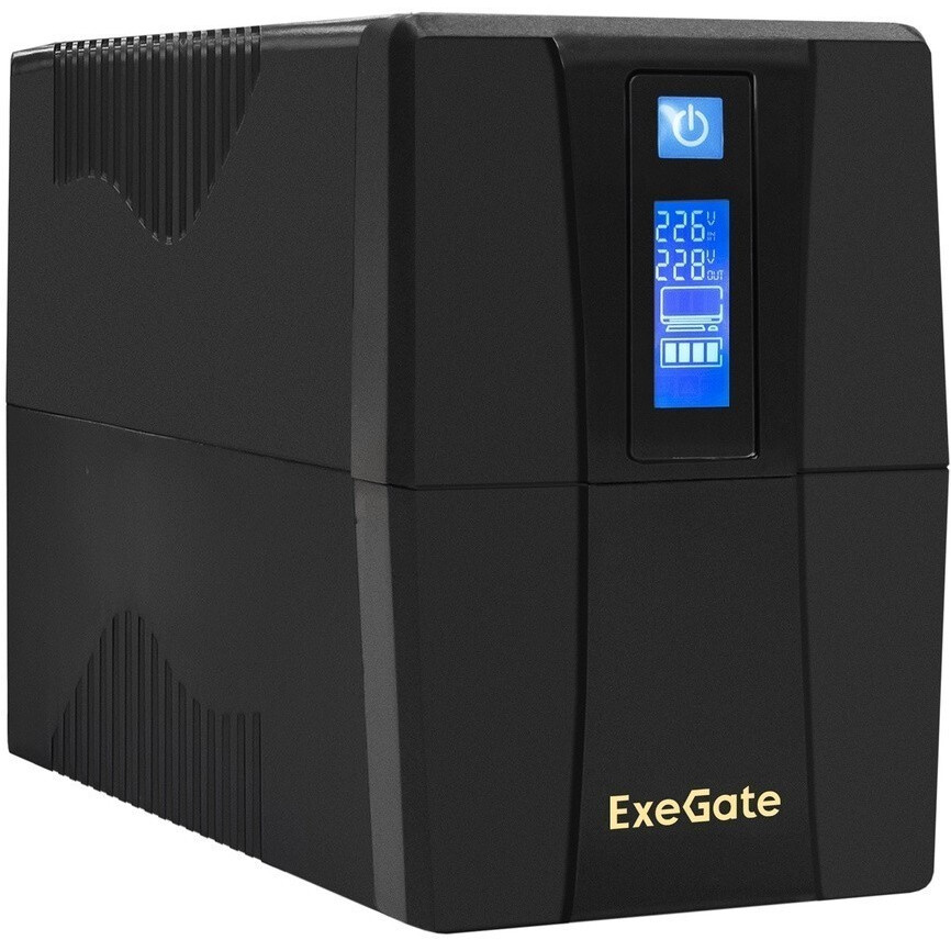 ИБП ExeGate Power Smart ULB-1000.LCD.AVR.2SH.RJ.USB