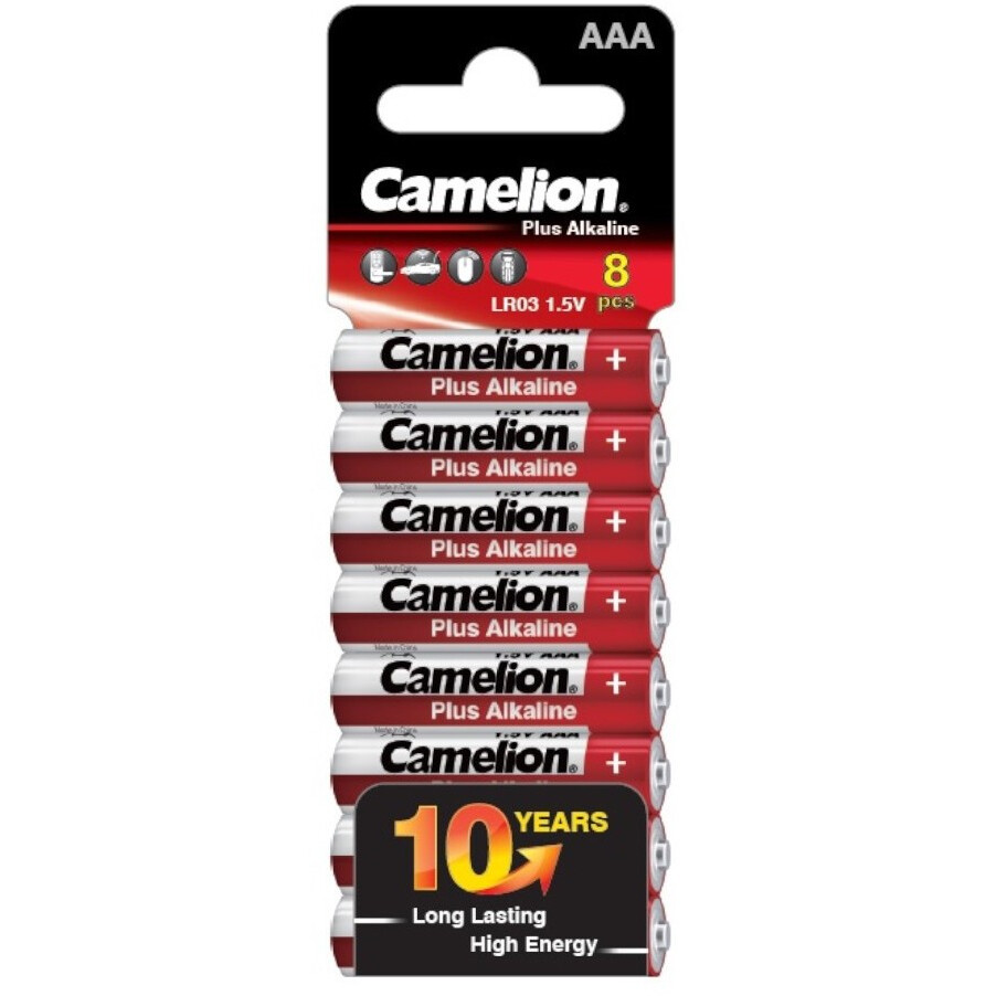 Батарейка Camelion Plus Alkaline (AAA, 8 шт.)