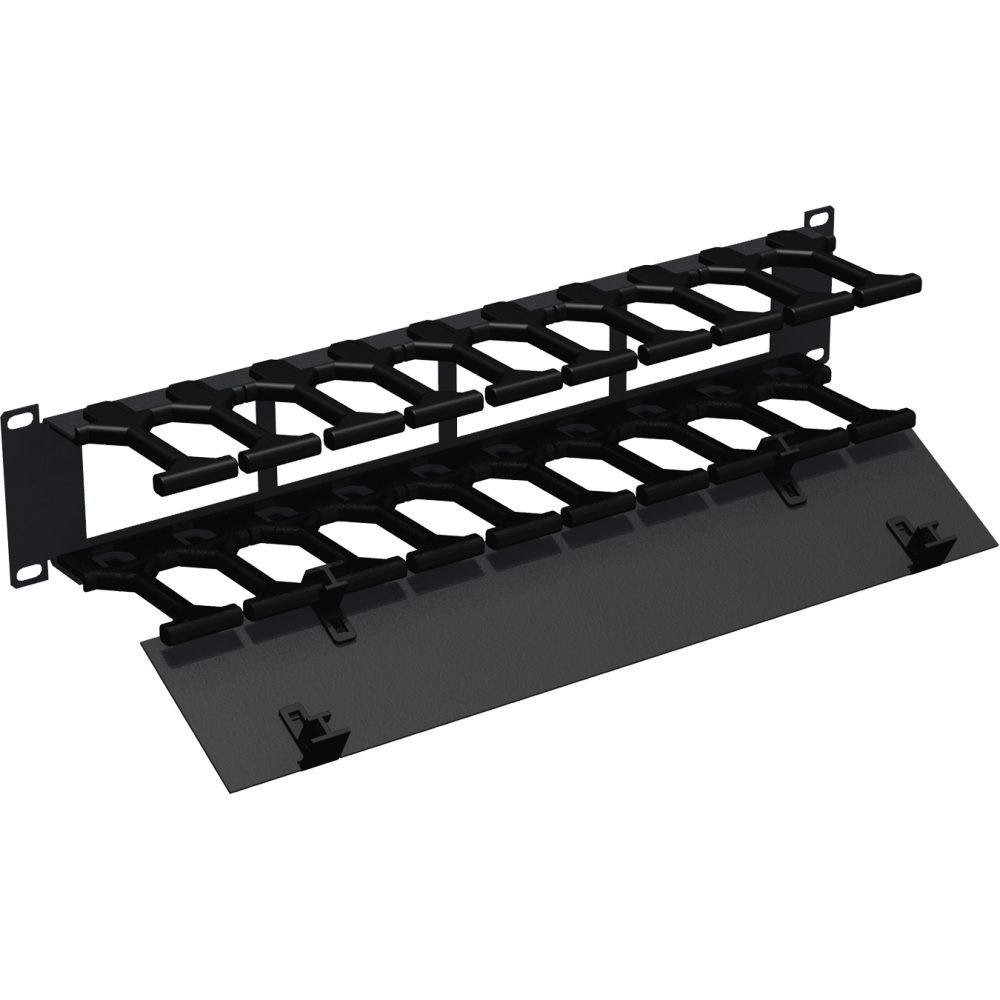Кабельный органайзер NIKOMAX NMC-OP100CF-2U-BK - фото 2