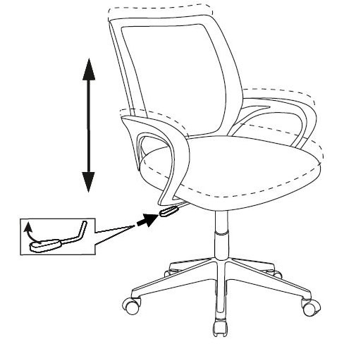 Детское кресло Бюрократ Burokids 1 Spaceman - BUROKIDS 1 SPACEMAN - фото 5