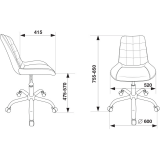Офисное кресло Бюрократ CH-350SL/IVORY