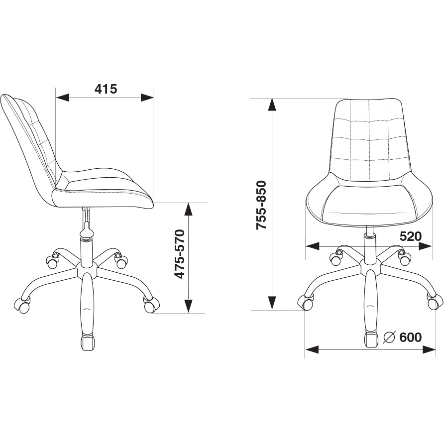 Офисное кресло Бюрократ CH-350SL/IVORY - фото 5