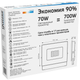 Прожектор Gauss Elementary 70W 7200lm (613100370)