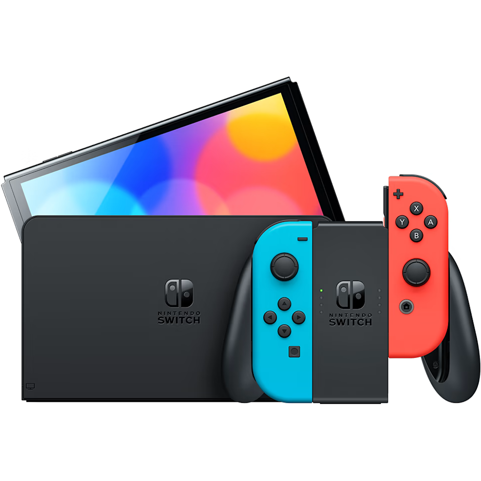 Игровая консоль Nintendo Switch OLED Red/Blue Neon - NT453480 - фото 2