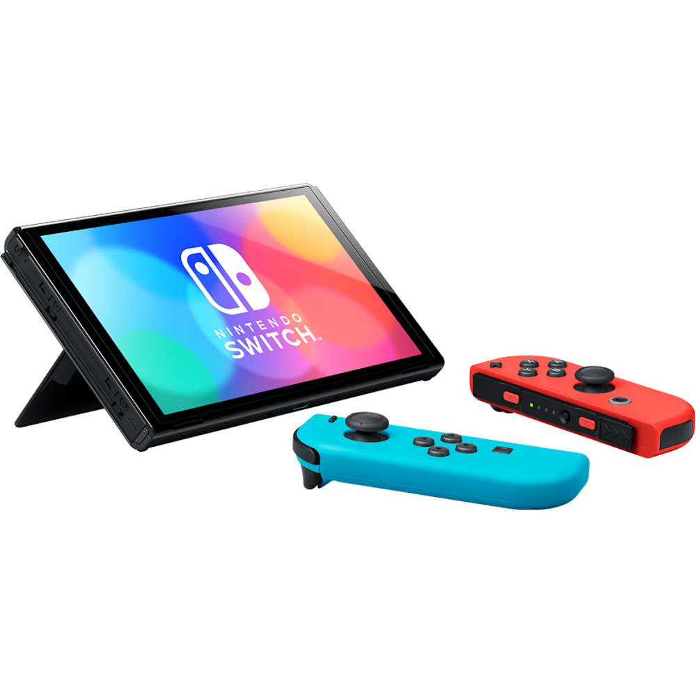 Игровая консоль Nintendo Switch OLED Red/Blue Neon - NT453480 - фото 4