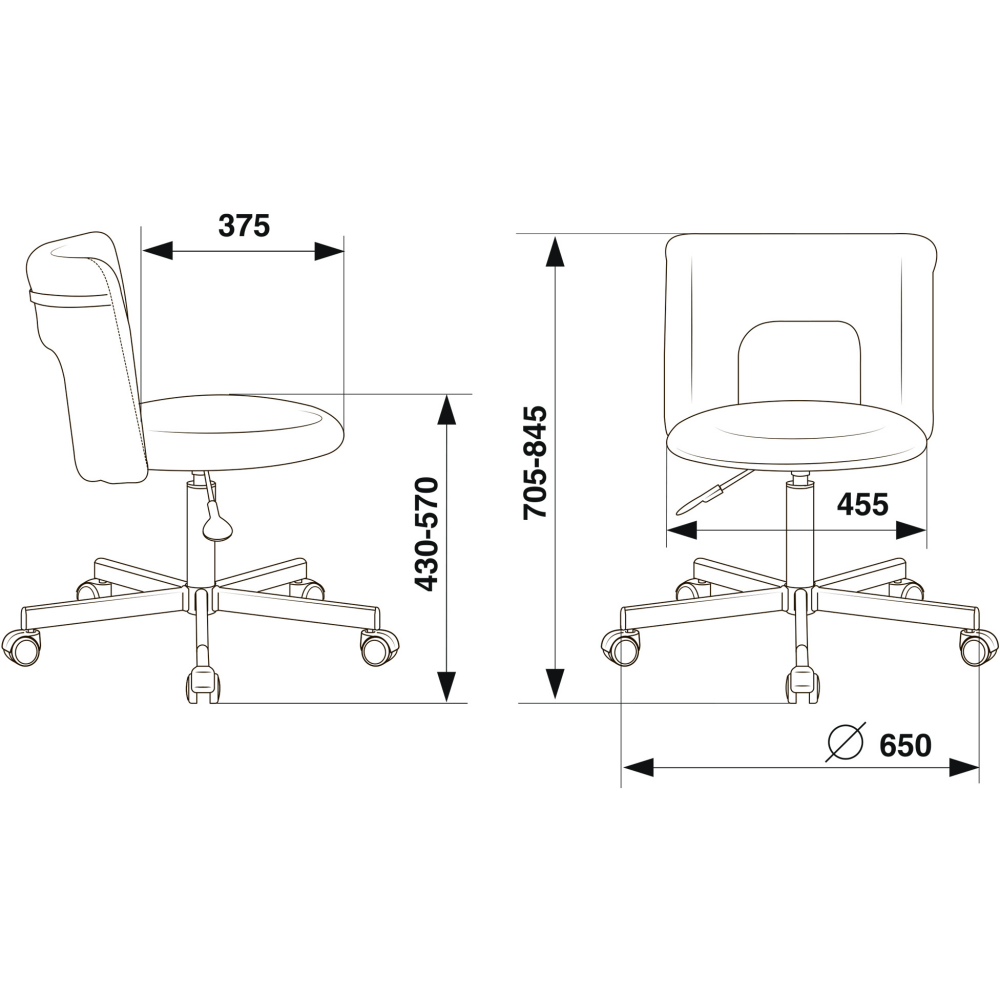 Офисное кресло Бюрократ KF-1M Red - KF-1M/RED - фото 5