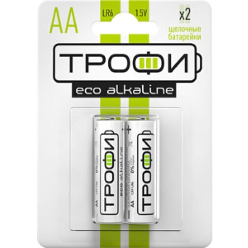 Батарейка Трофи Eco (AA, 2 шт.) - Б0017045