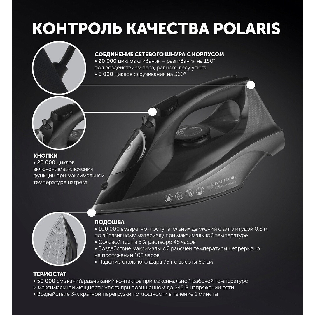 Утюг Polaris PIR2430K - PIR 2430K - фото 6