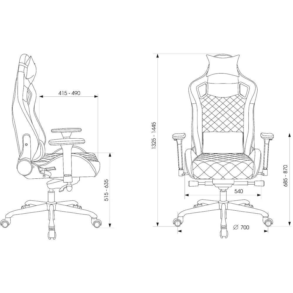 Игровое кресло Бюрократ Knight Titan Black/Red - KNIGHT TITAN BR - фото 7