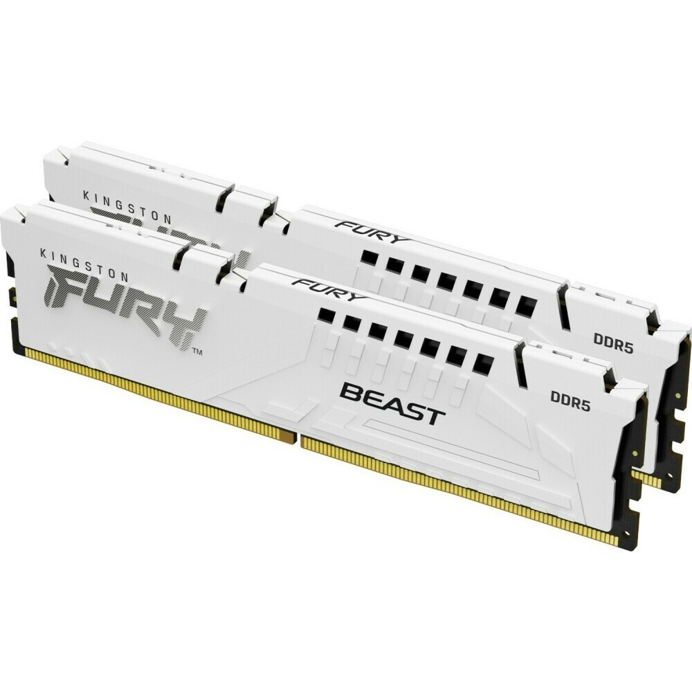 Оперативная память 32Gb DDR5 6000MHz Kingston Fury Beast White (KF560C40BWK2-32) (2x16Gb KIT)