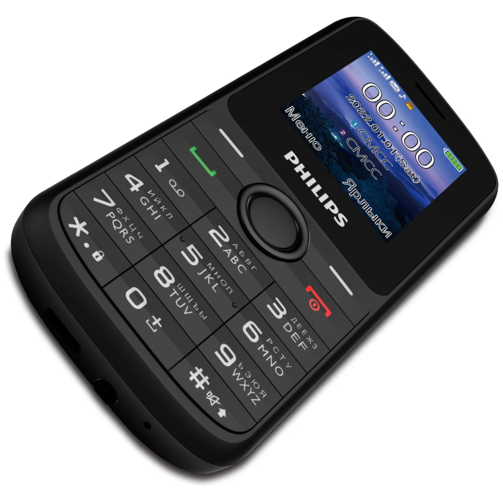 Телефон Philips Xenium E2101 Black - CTE2101BK/00 - фото 4