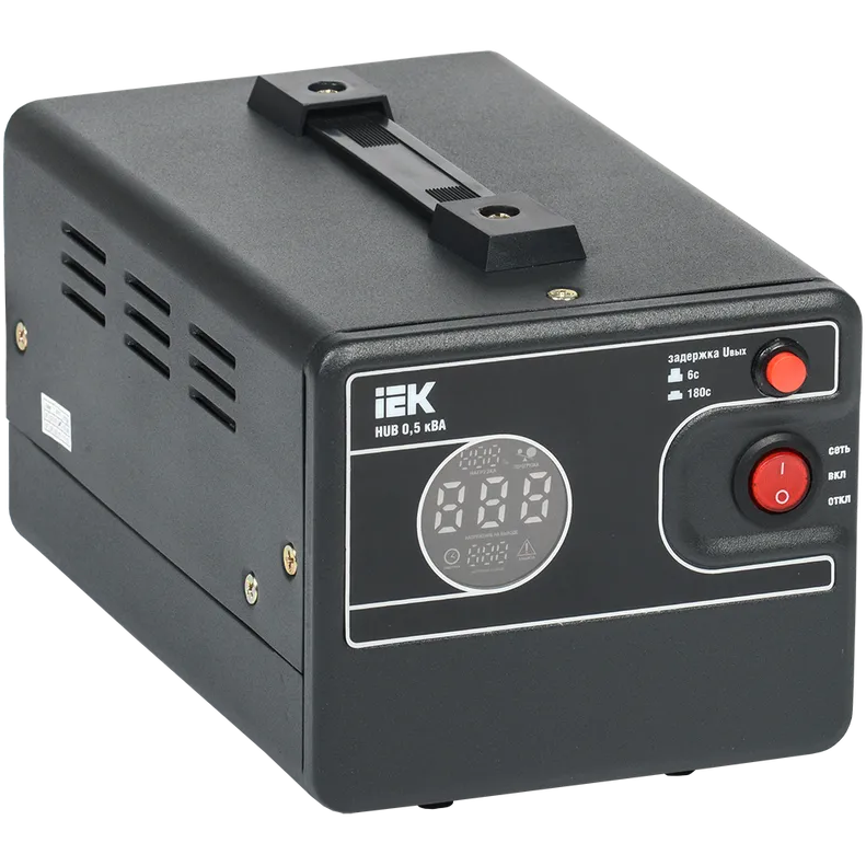 Стабилизатор напряжения IEK HUB 0,5 кВА - IVS21-1-D05-13
