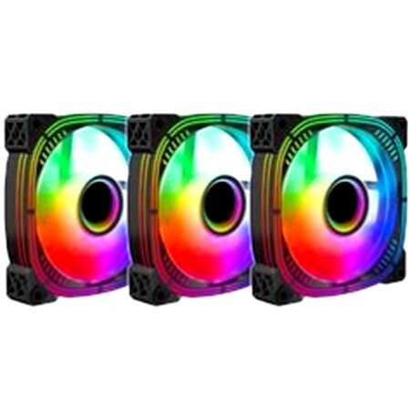 Вентилятор для корпуса Lamptron Prism+ ARGB Black (3 шт.)