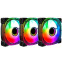 Вентилятор для корпуса Lamptron Prism+ ARGB Black (3 шт.) - LAMP-PAF01