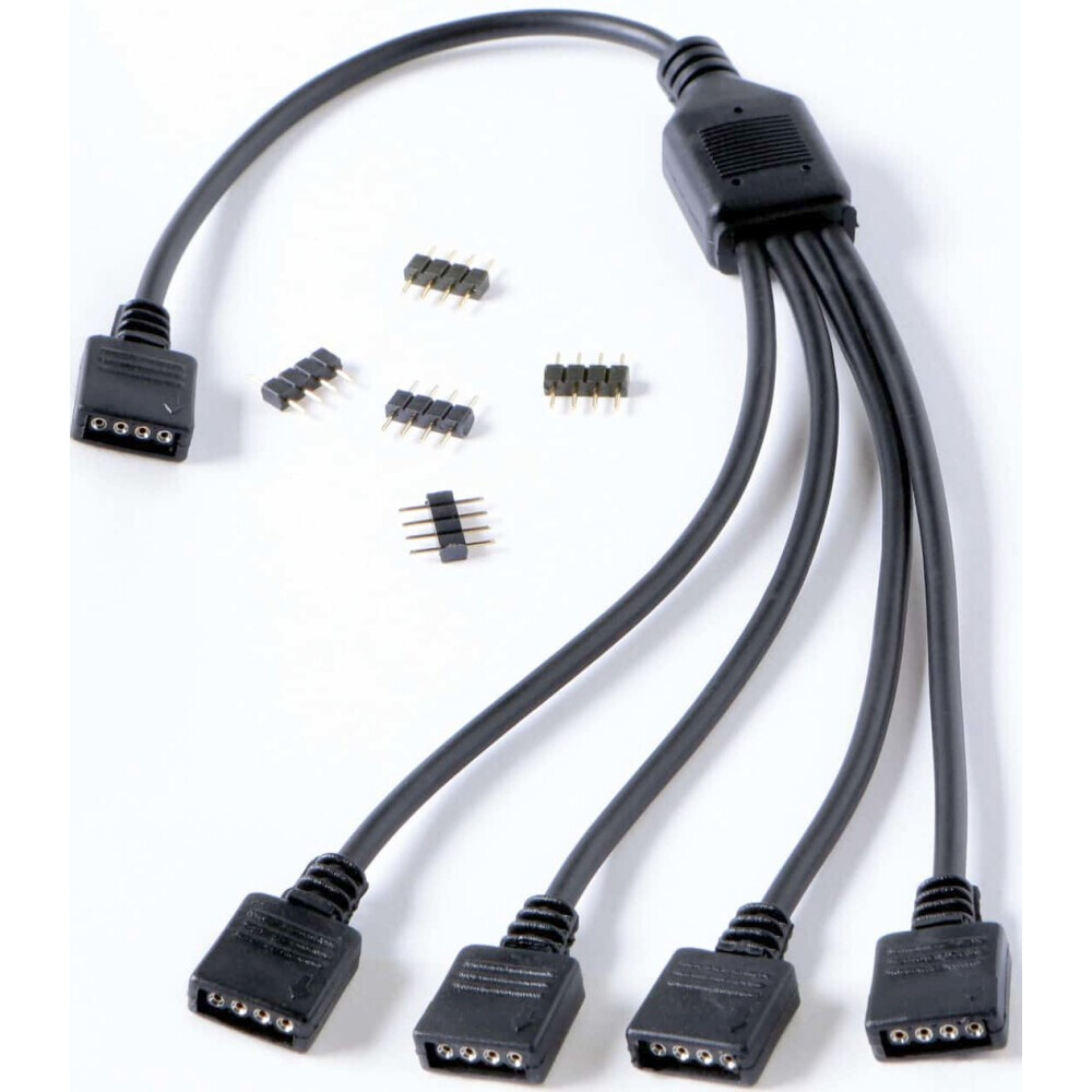 Разветвитель 4-pin - 4x 4-pin, 0.3м, GELID CA-RGB-01