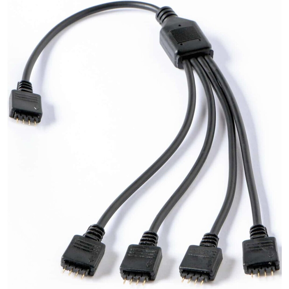 Разветвитель 4-pin - 4x 4-pin, 0.3м, GELID CA-RGB-01 - фото 2