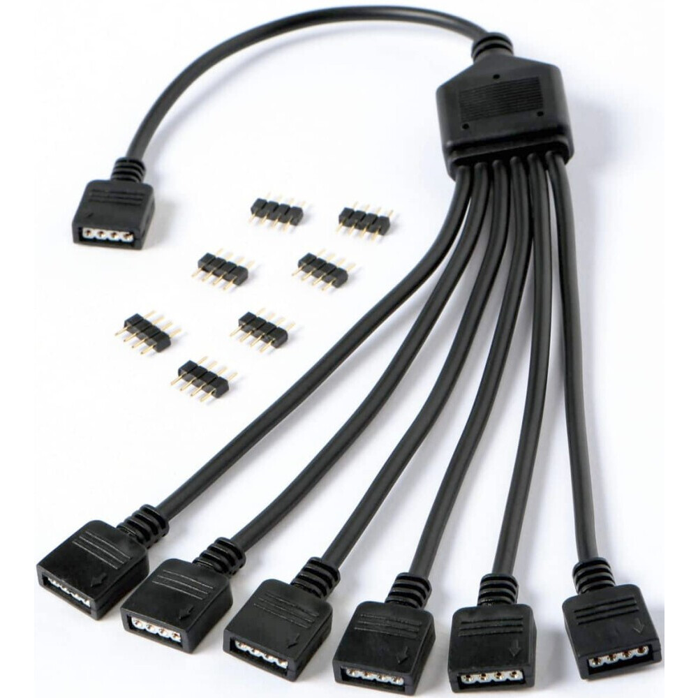 Разветвитель 4-pin- 6x 4-pin, 0.3м, GELID CA-RGB-02