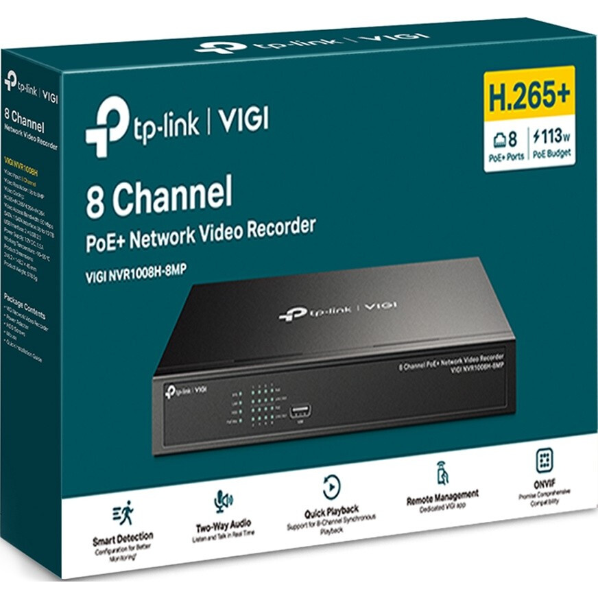 Видеорегистратор TP-Link VIGI NVR1008H-8MP - фото 3