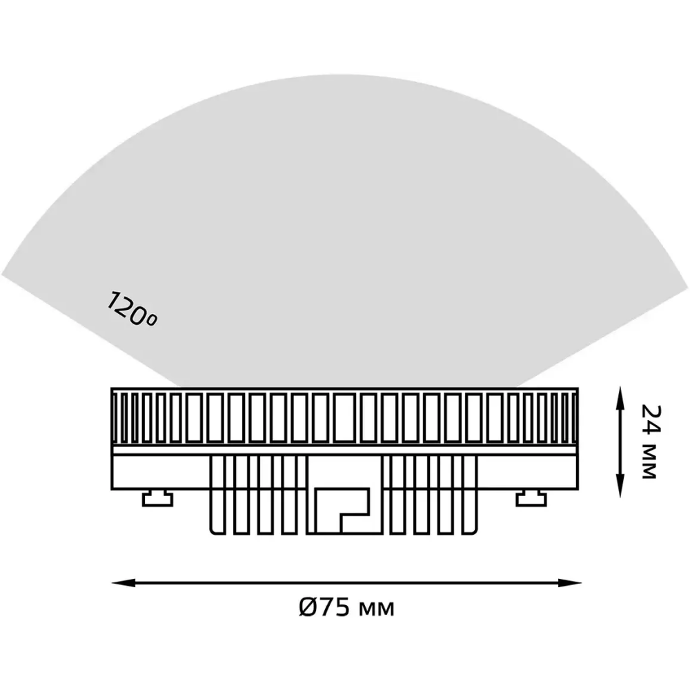 Светодиодная лампочка Gauss 4100K (8 Вт, GX53) 10 шт. - 108008208 - фото 4