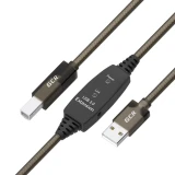 Кабель USB A (M) - USB B (M), 10м, Greenconnect GCR-53777