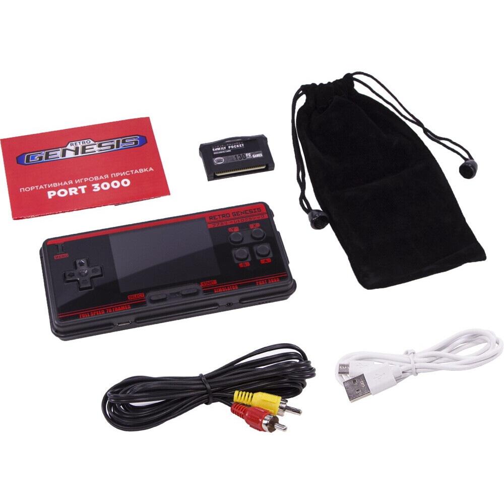 Игровая консоль SEGA Retro Genesis Port 3000 Black/Red - Pkt201 - фото 6