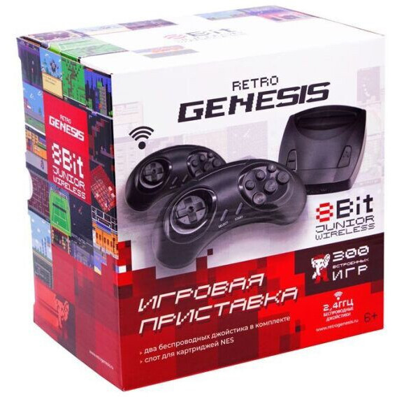 Игровая консоль SEGA Retro Genesis 8 Bit Junior Wireless (300 встроенных игр) - ConSkDn85 - фото 2