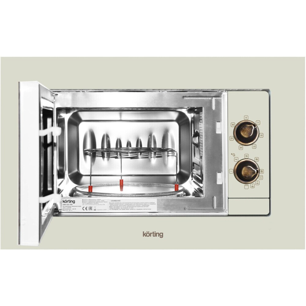 Встраиваемая микроволновая печь Korting KMI 820 RB - фото 4