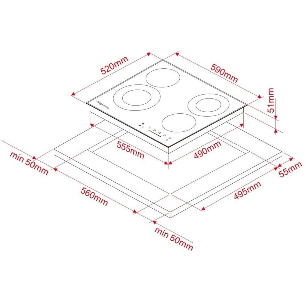 Электрическая варочная панель Kuppersberg ECS 622 C - фото 5