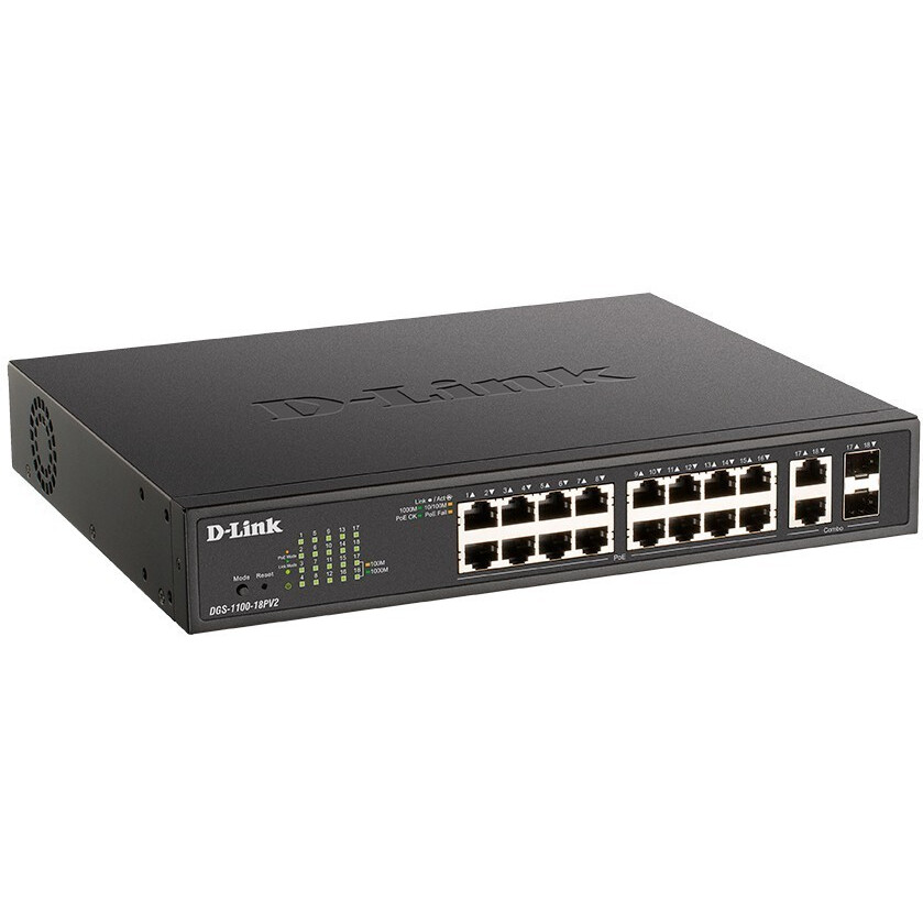 Коммутатор (свитч) D-Link DGS-1100-18PV2