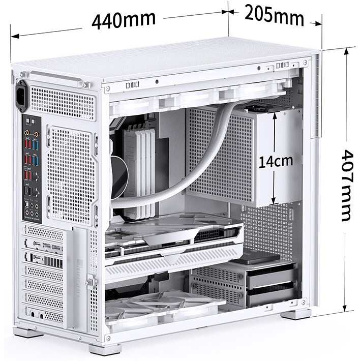 Корпус Jonsbo D41 MESH SC White - фото 9