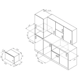 Встраиваемая микроволновая печь Monsher MMH 2050 B