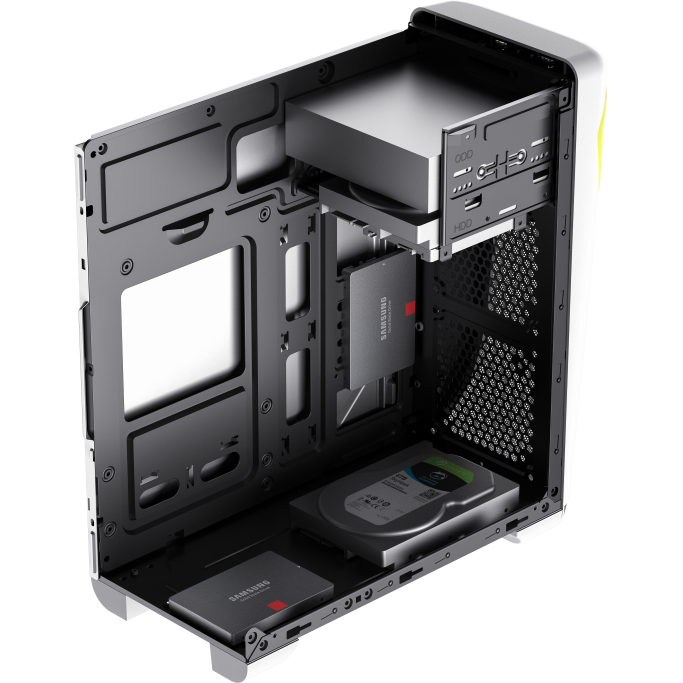 Корпус GameMax Cute OWL White Yellow - фото 4