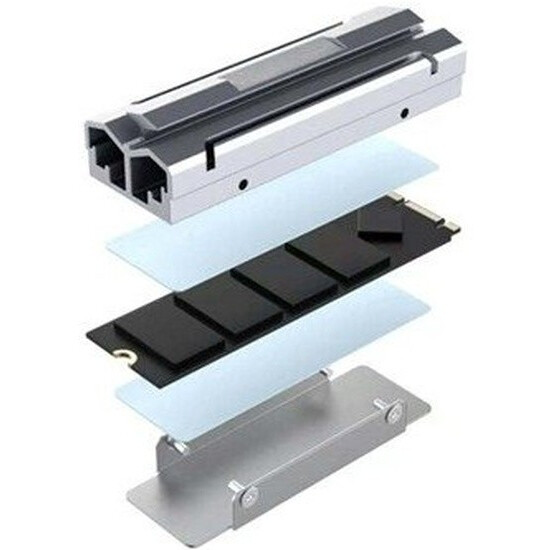 Радиатор для SSD M.2 Espada ESP-R6 Silver - фото 2