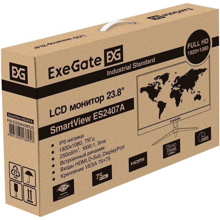 Монитор ExeGate 24" SmartView ES2407A - EX294429RUS - фото 8