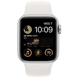 Умные часы Apple Watch SE 2 40mm Silver Aluminum Case with White Sport Band M/L (MNTJ3LL/A)