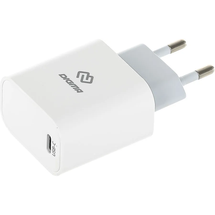 Сетевое зарядное устройство Digma DGW3C White