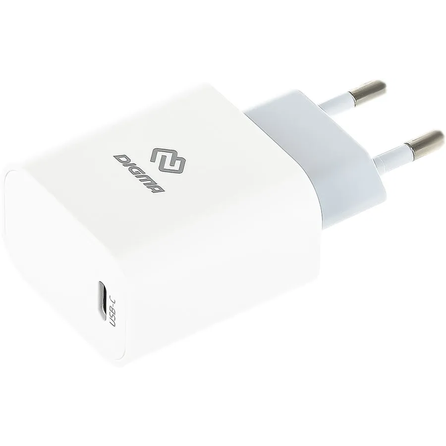 Сетевое зарядное устройство Digma DGW2C White