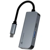 USB-концентратор Lyambda Slim LC105 Grey