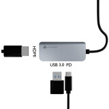 USB-концентратор Lyambda Slim LC105 Grey